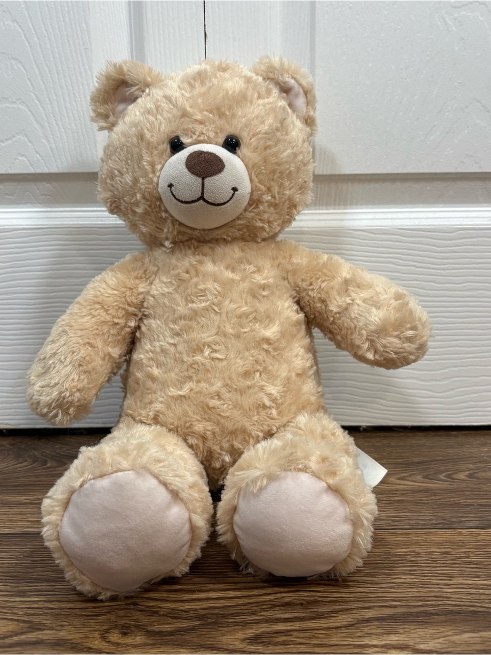 Build A Bear Workshop Teddy Bear Plush Tan Cream Stuffed Animal Sound Paw